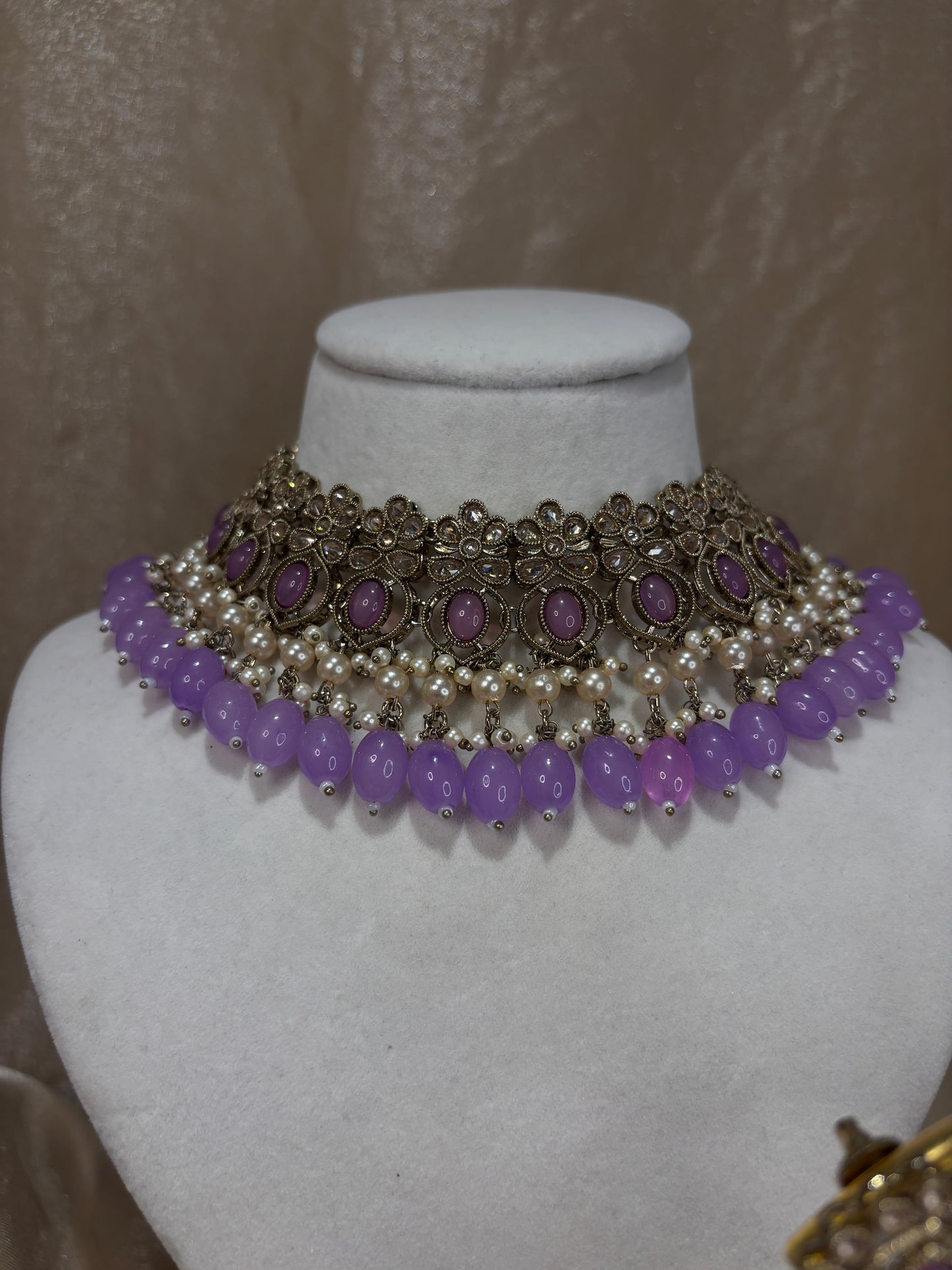 Lavender choker set