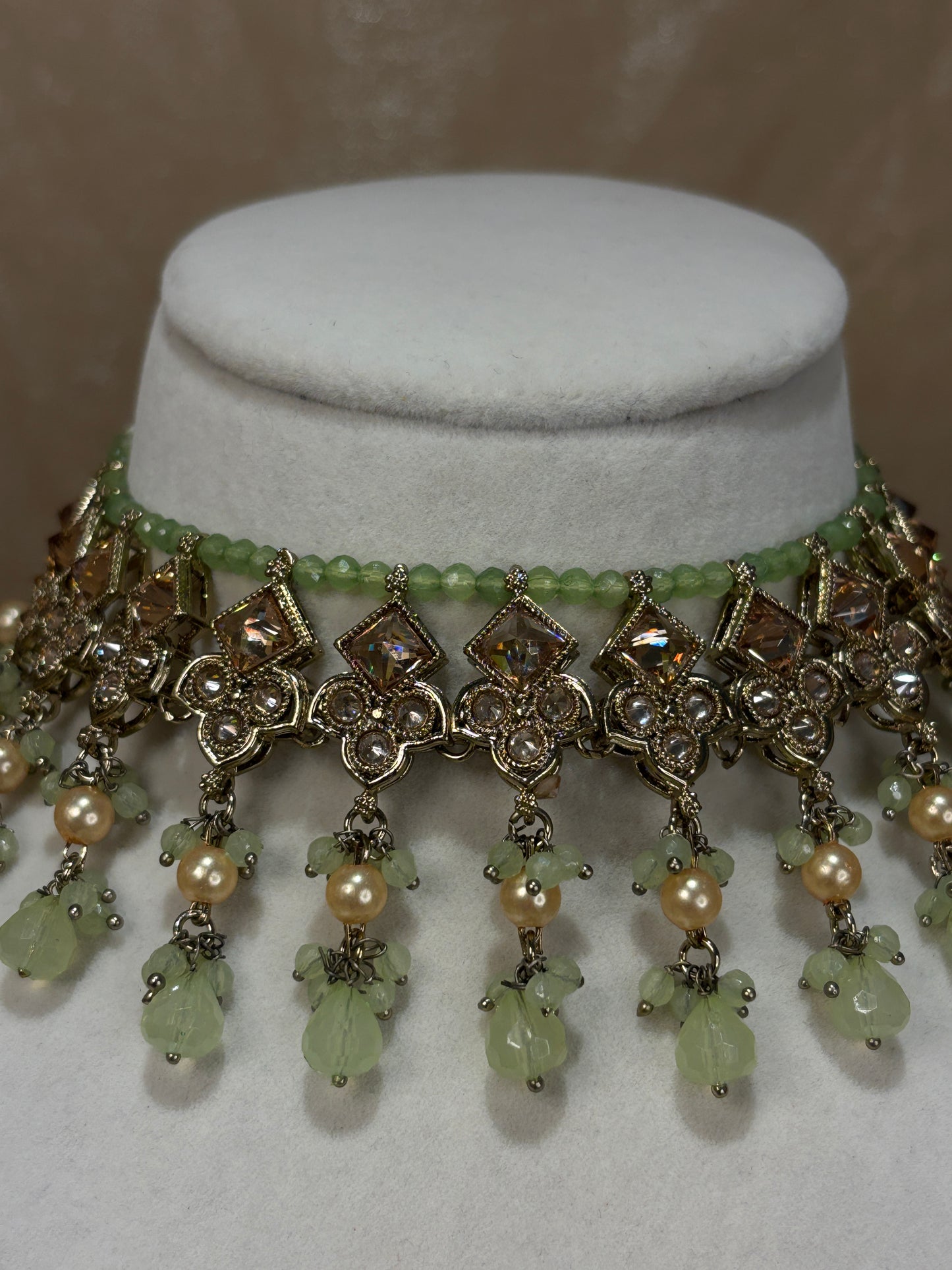 Mint green choker set