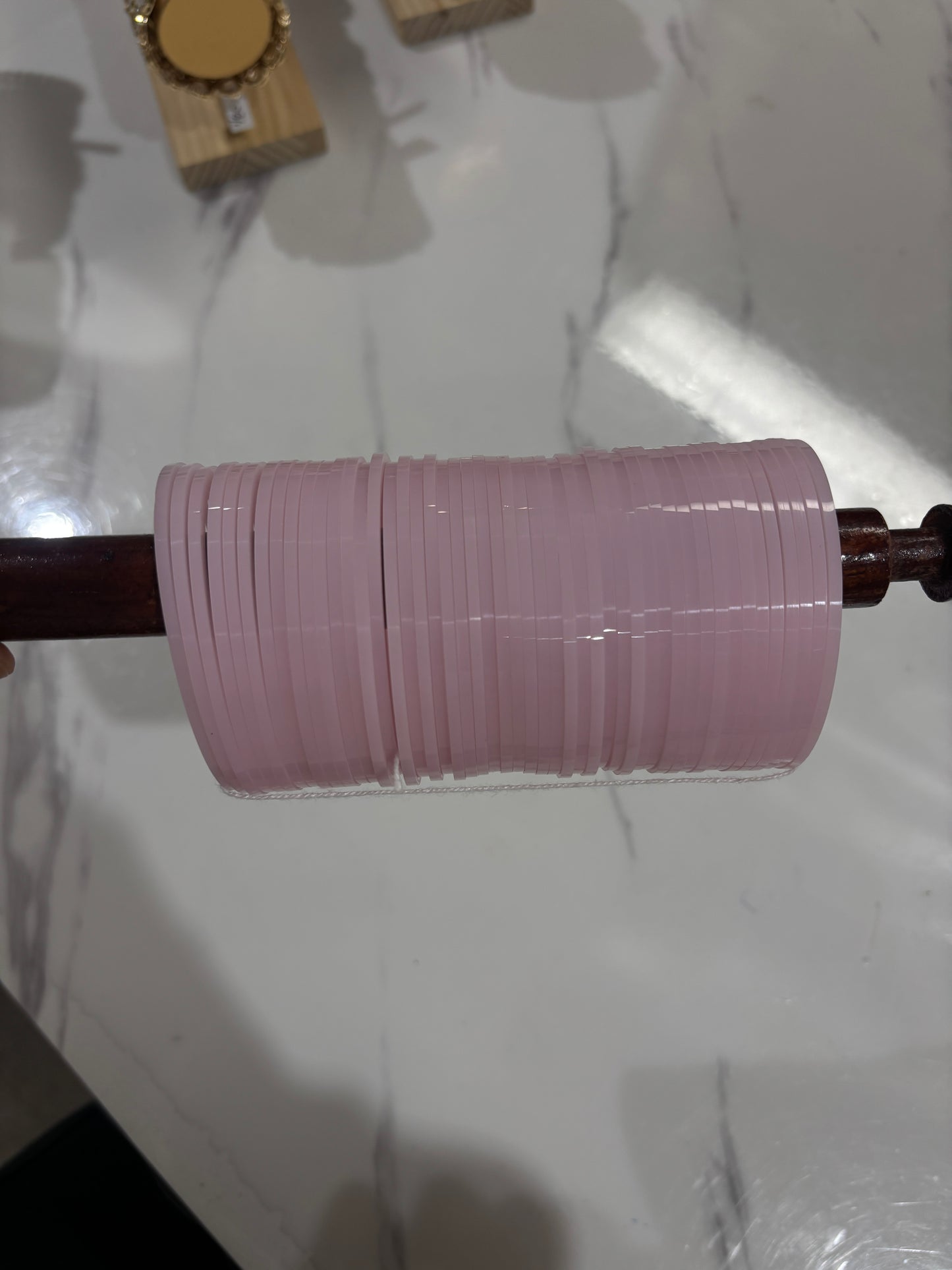 Baby pink choora bangles