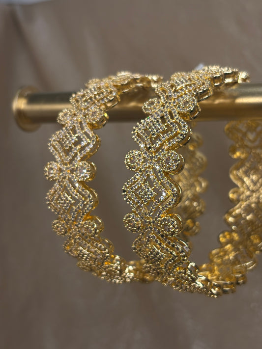 Gold American diamond statement kare