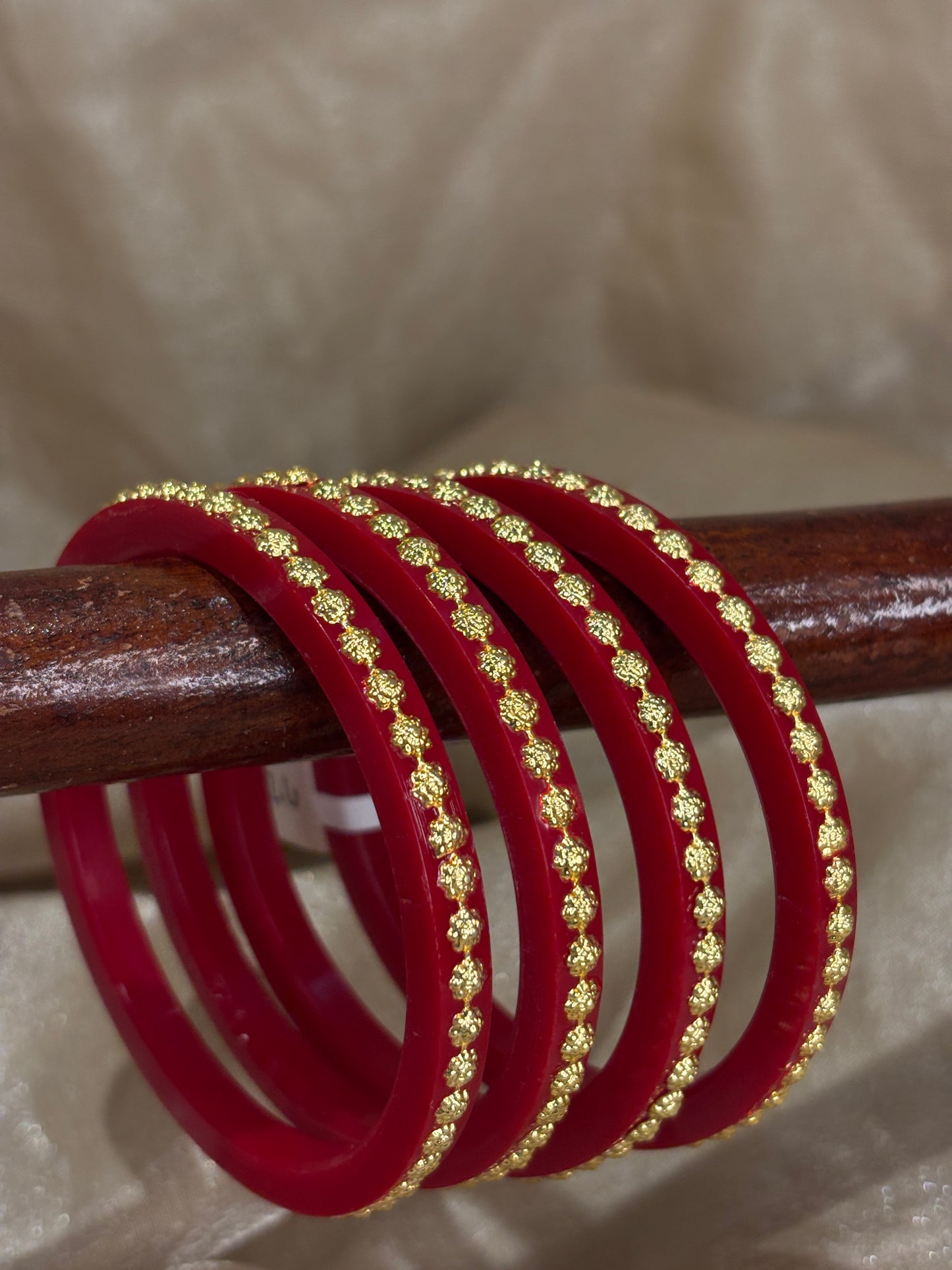 Gold accent choora bangle