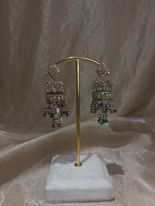 Multi-coloured earrings