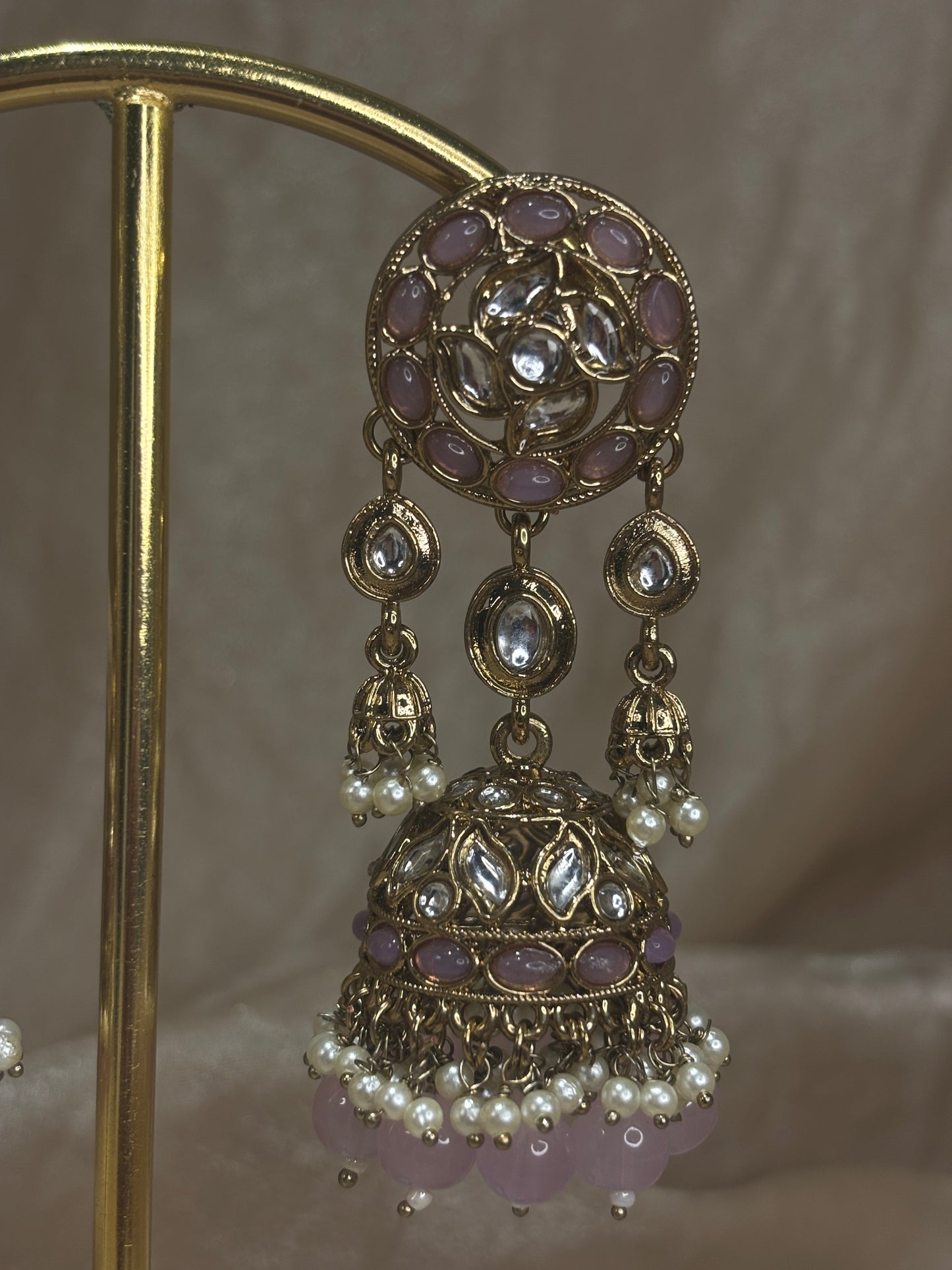 Baby pink earrings