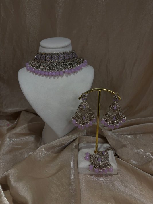 Lavender choker set