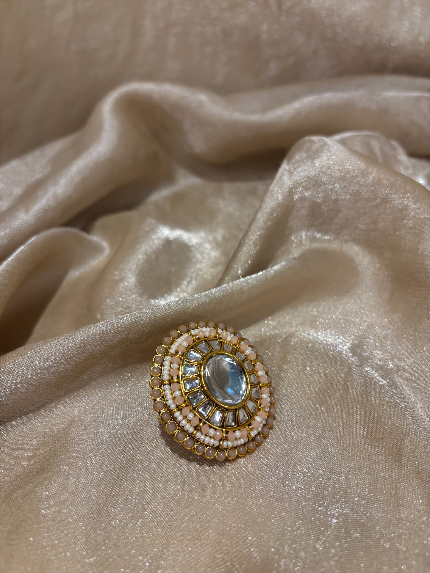 Kundan statement ring