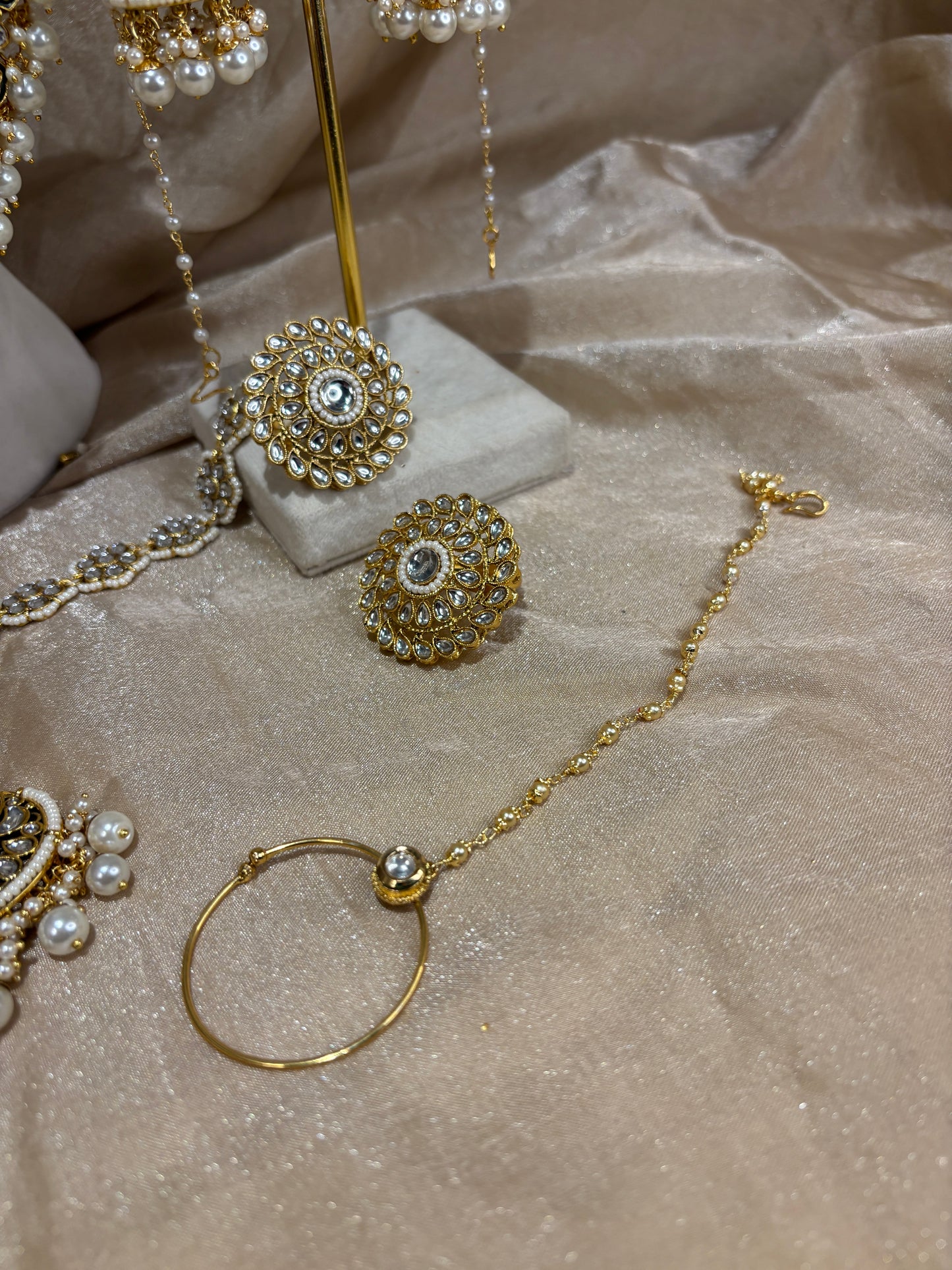 Gold kundan bridal set