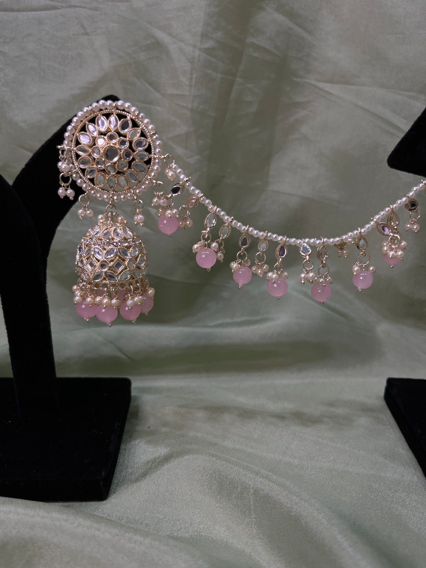 Baby pink sahare earrings