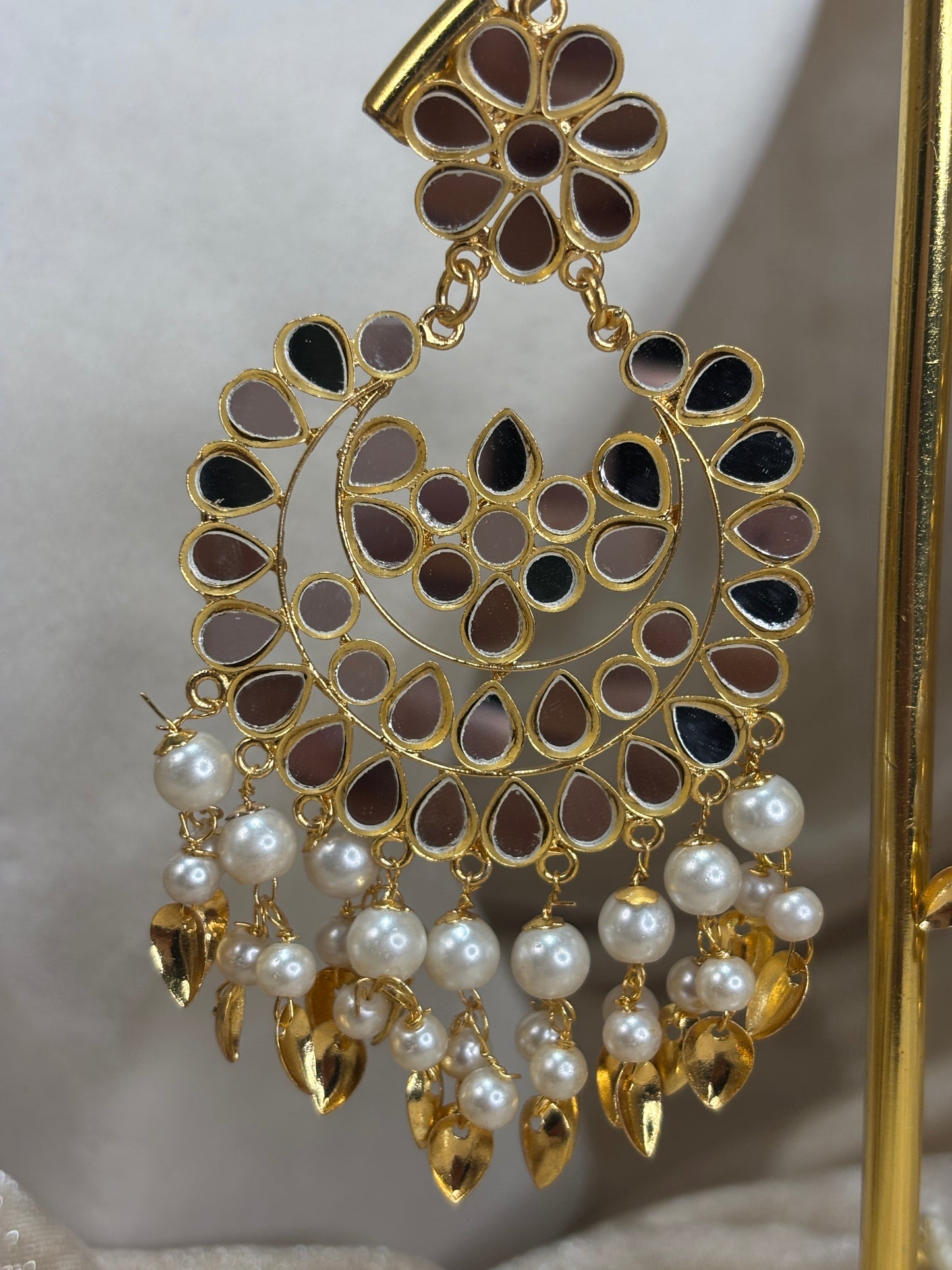 Gold mirror work choker set
