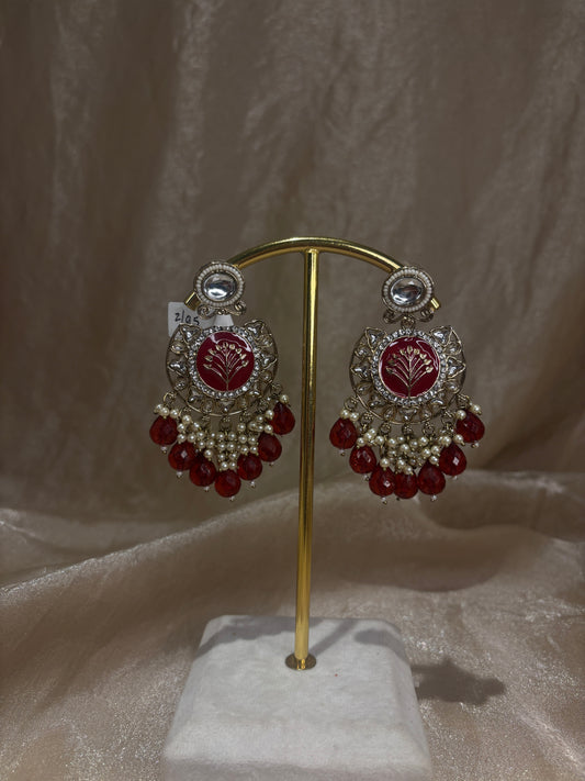 Red earrings