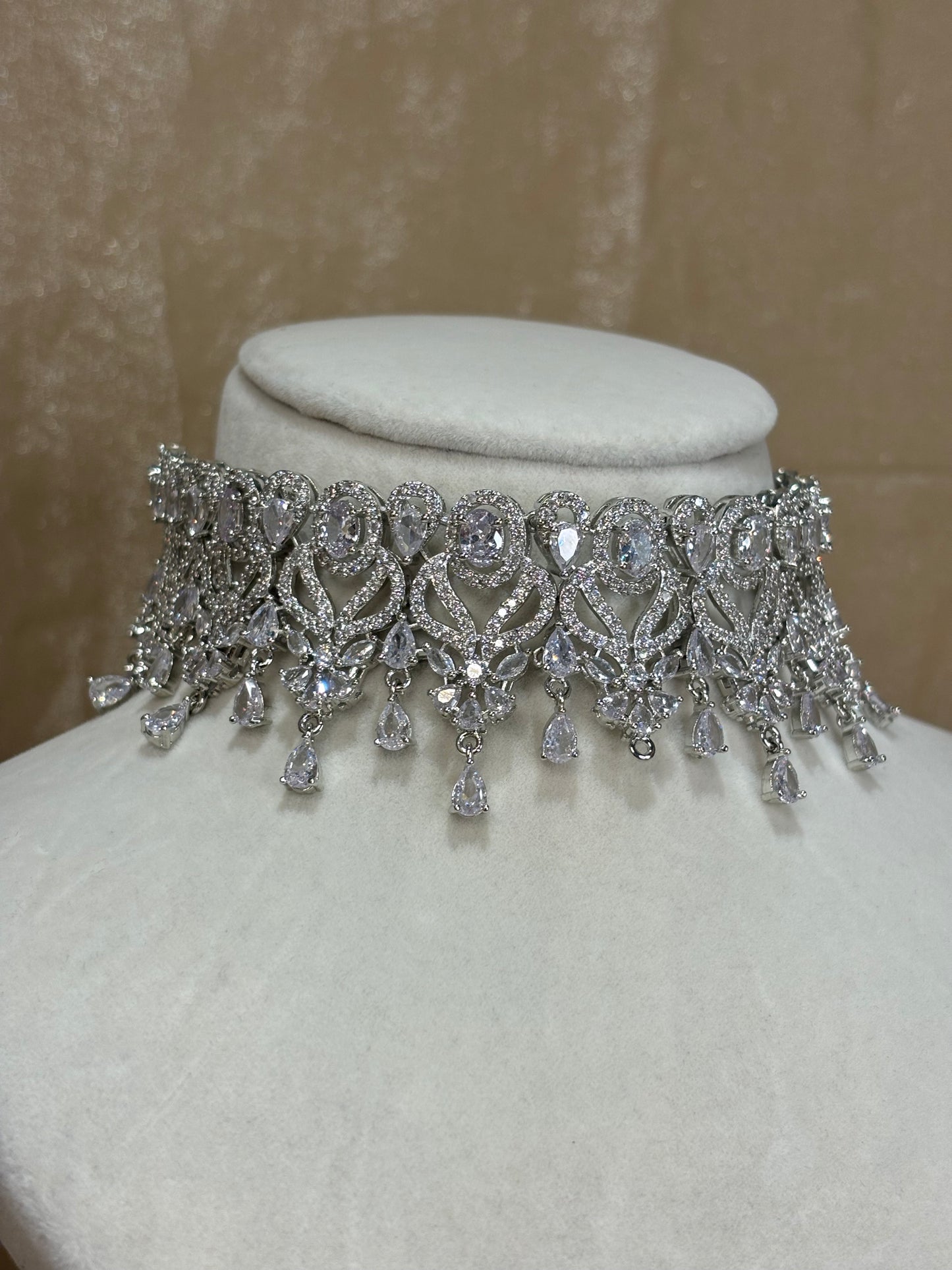 American diamond choker set