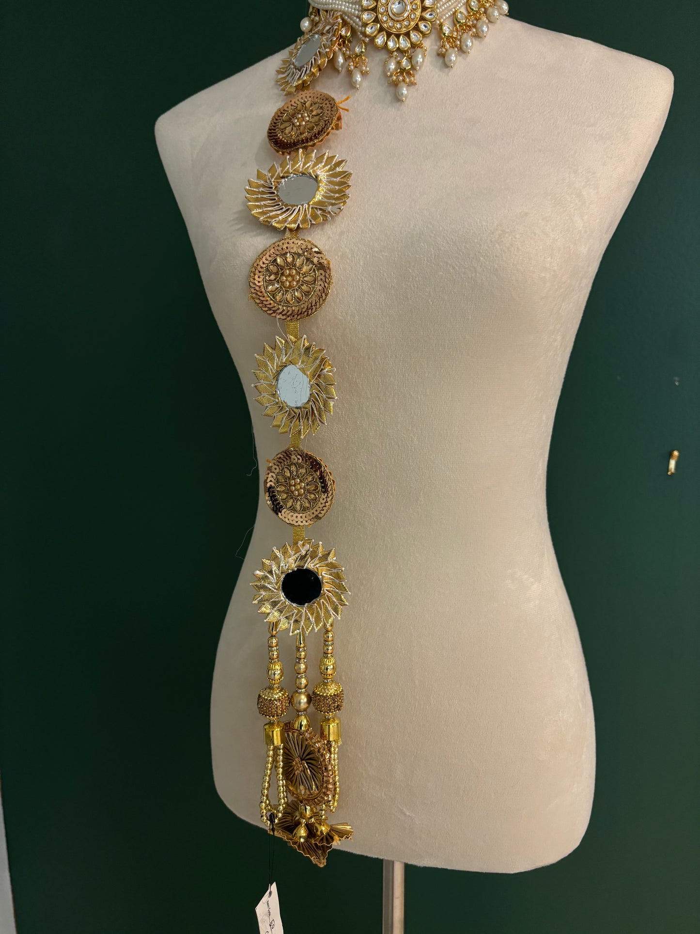 gold mirror work parandi