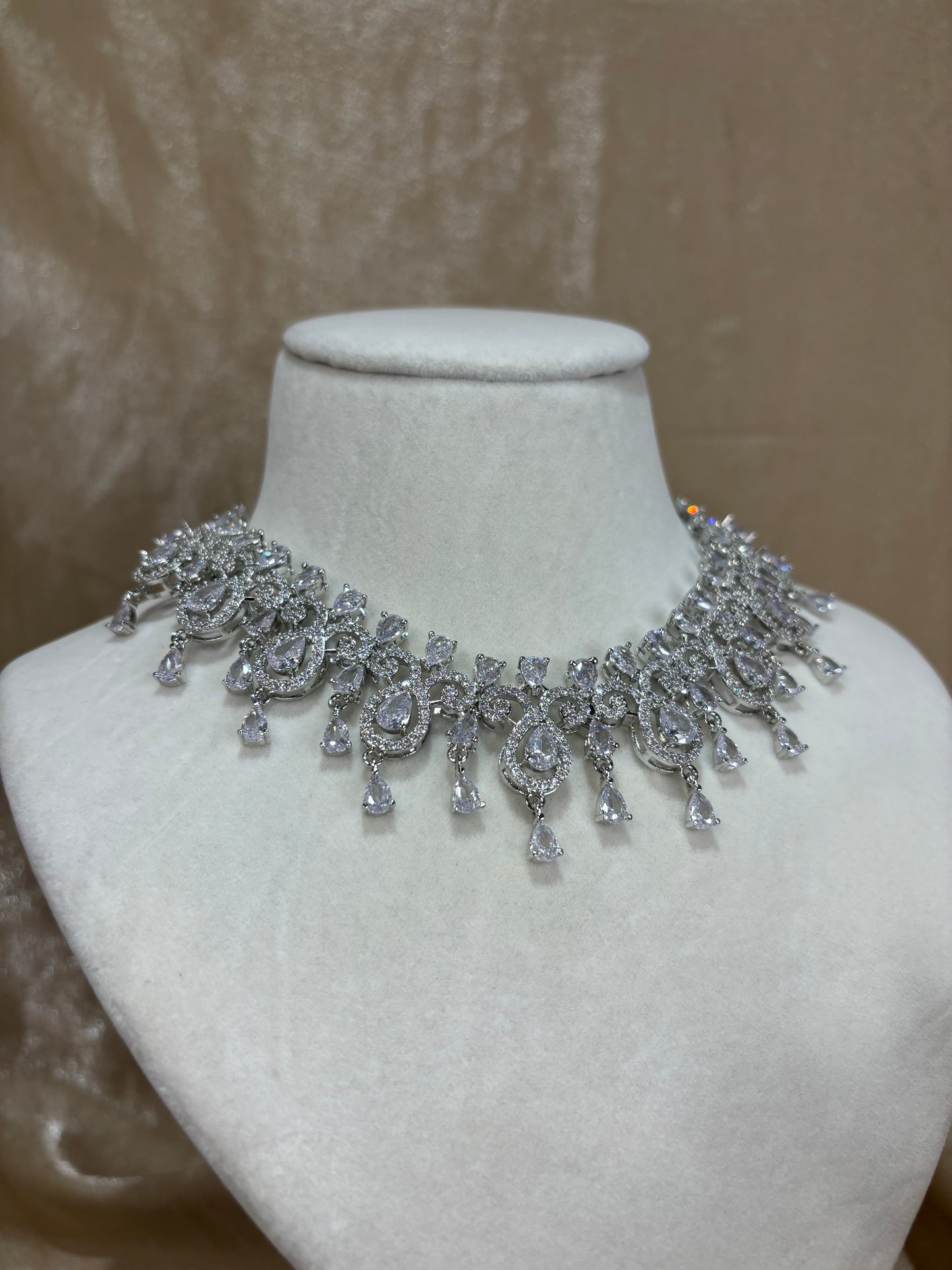 American diamond necklace set