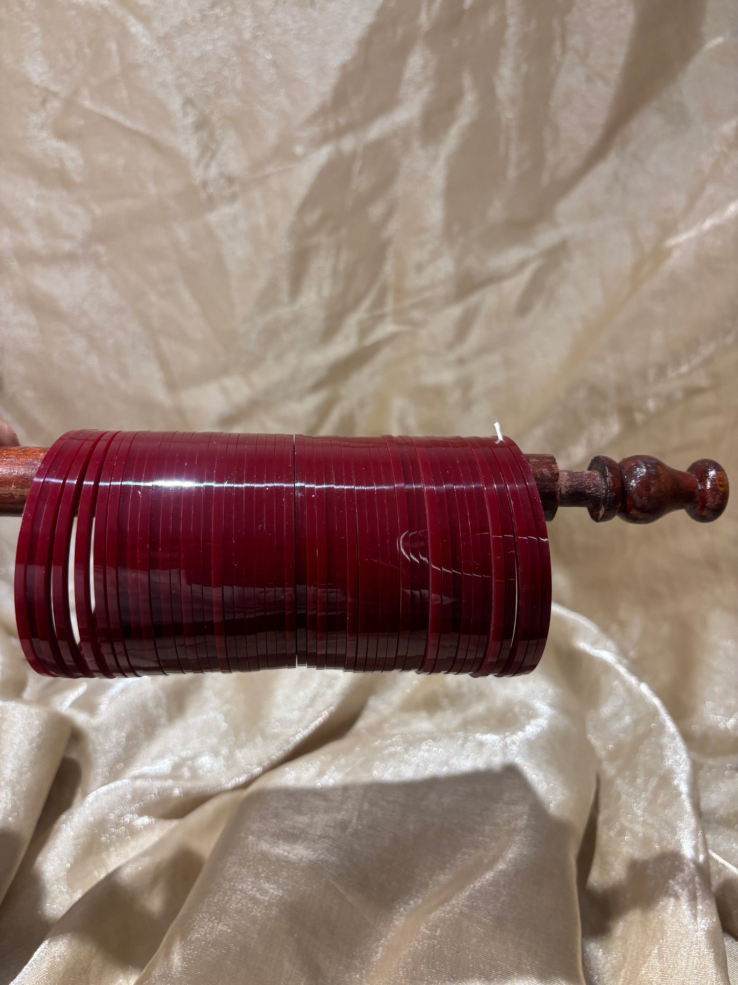 Dark maroon choora bangles