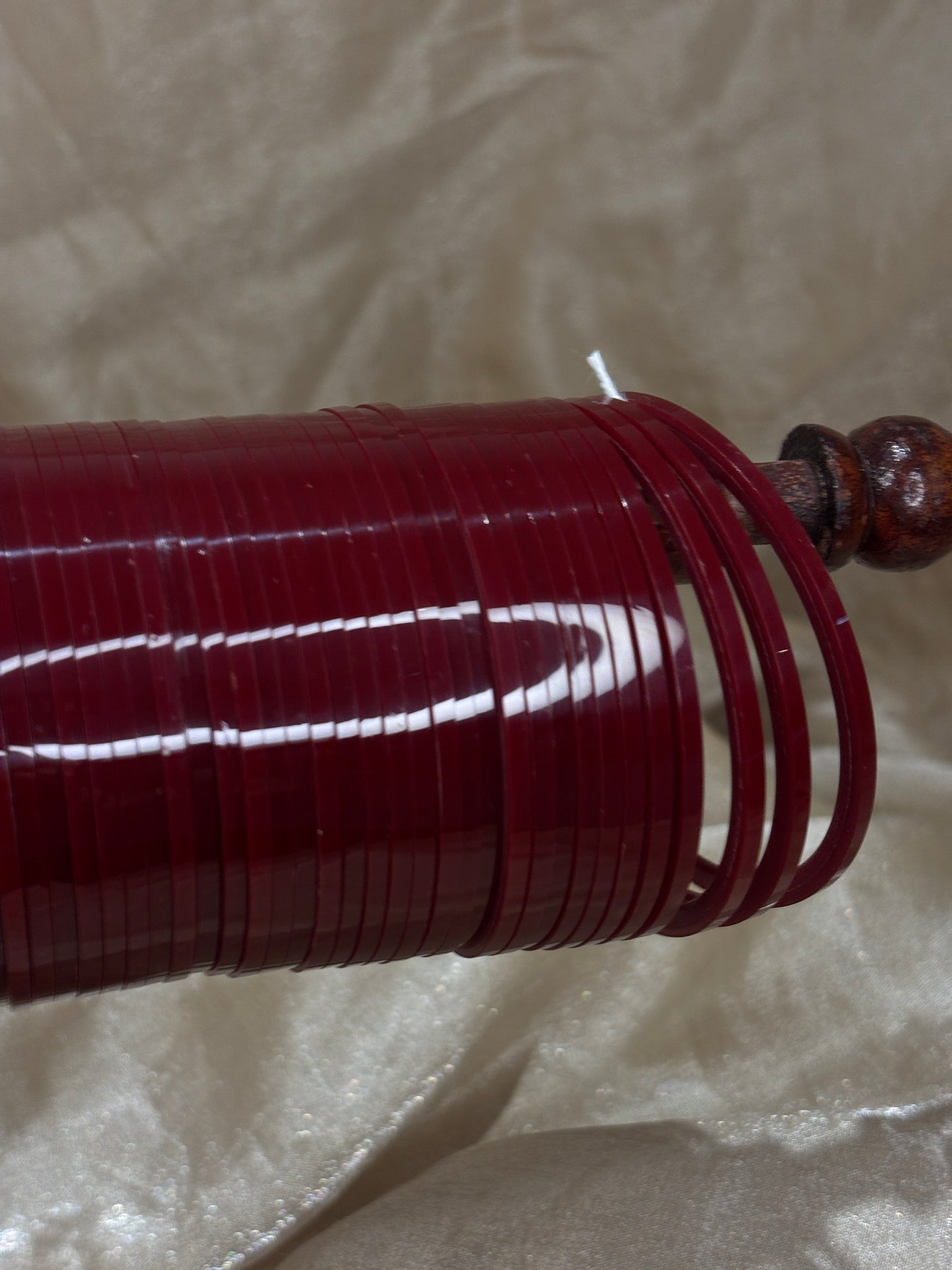 Dark maroon choora bangles
