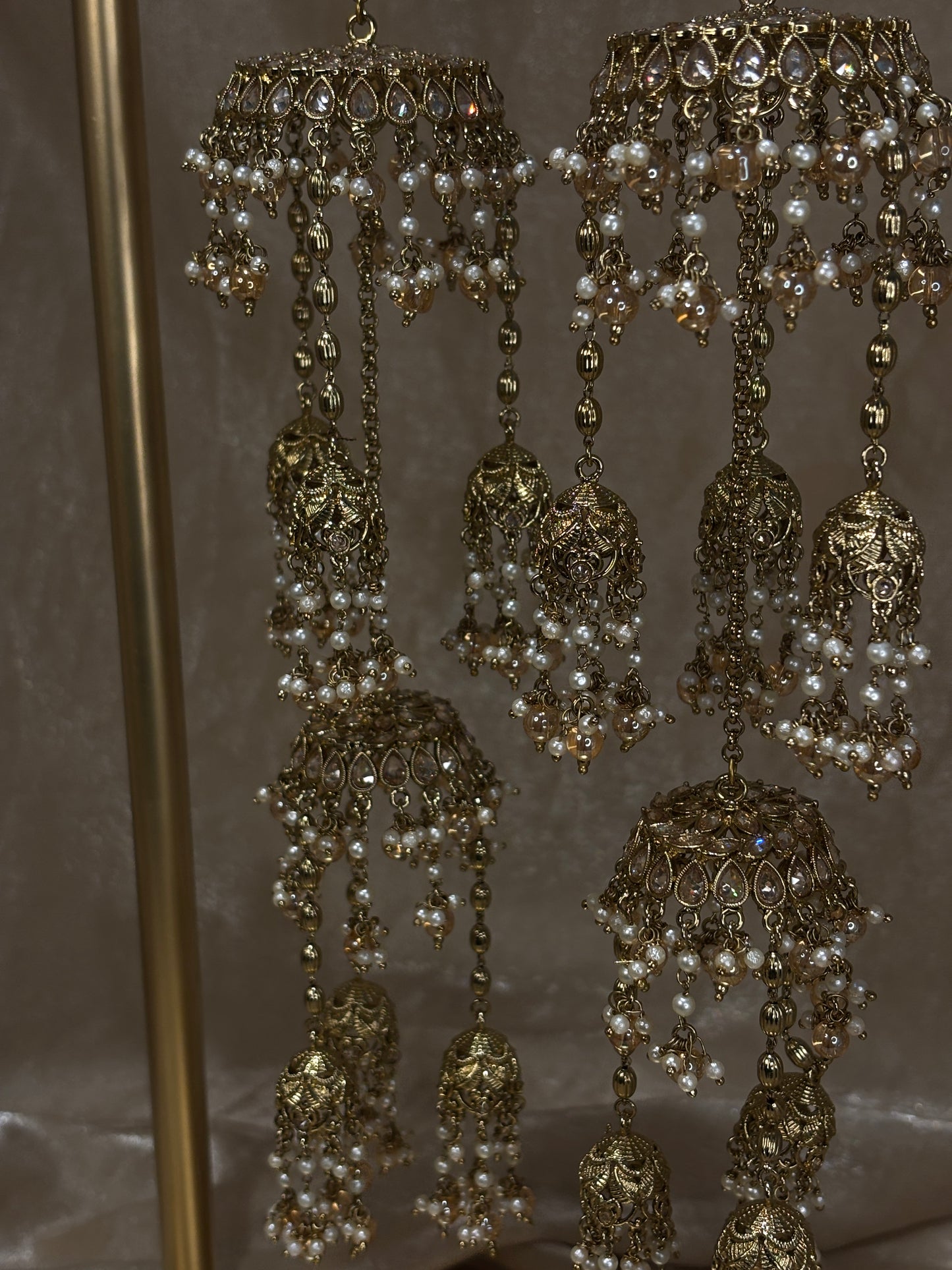 2 layer jhumki kaleeray
