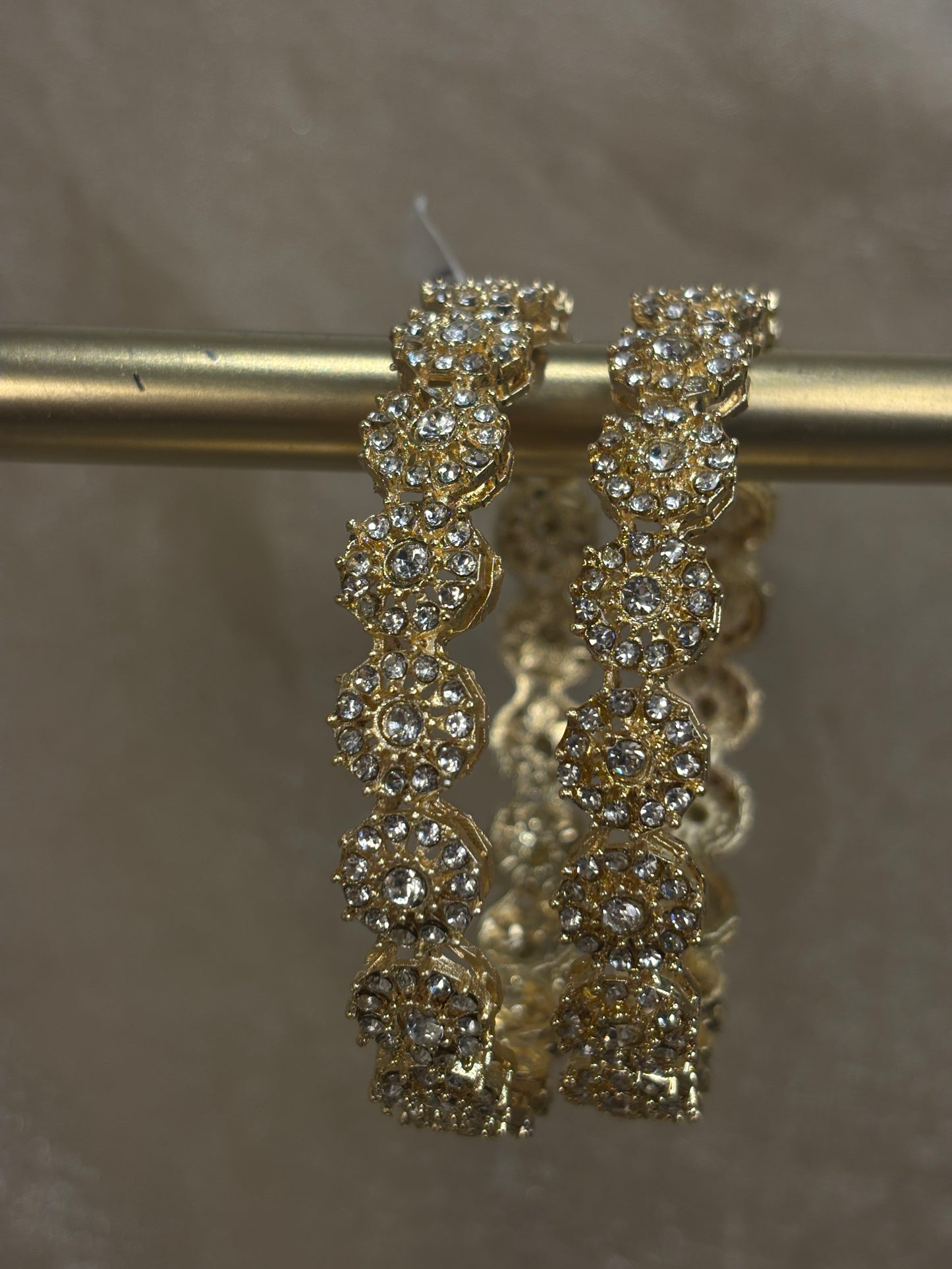 Gold American diamond kare
