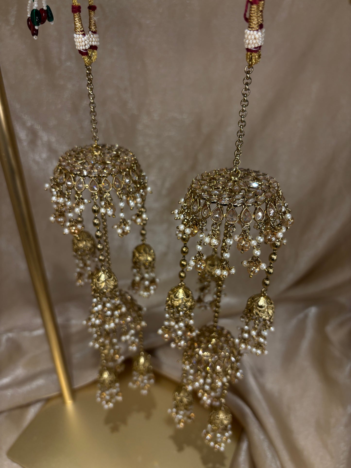 2 layer jhumki kaleeray