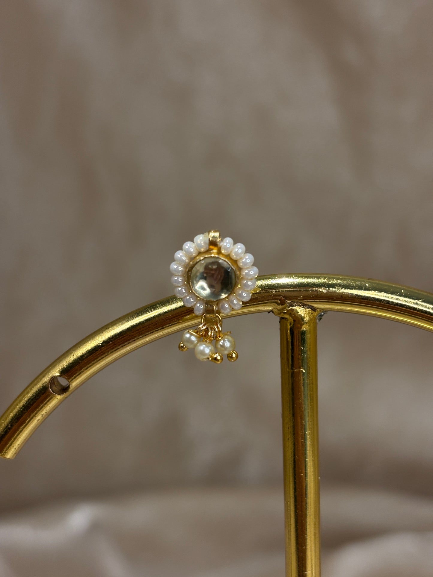 Pachi kundan nose stud