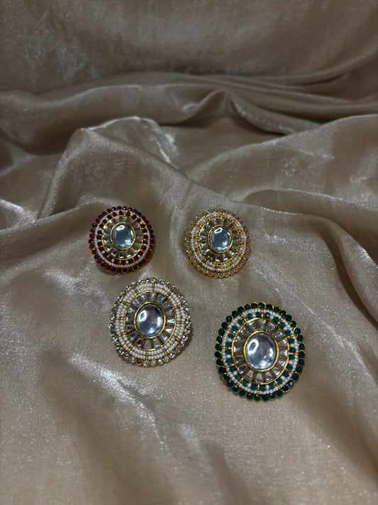 Kundan statement ring