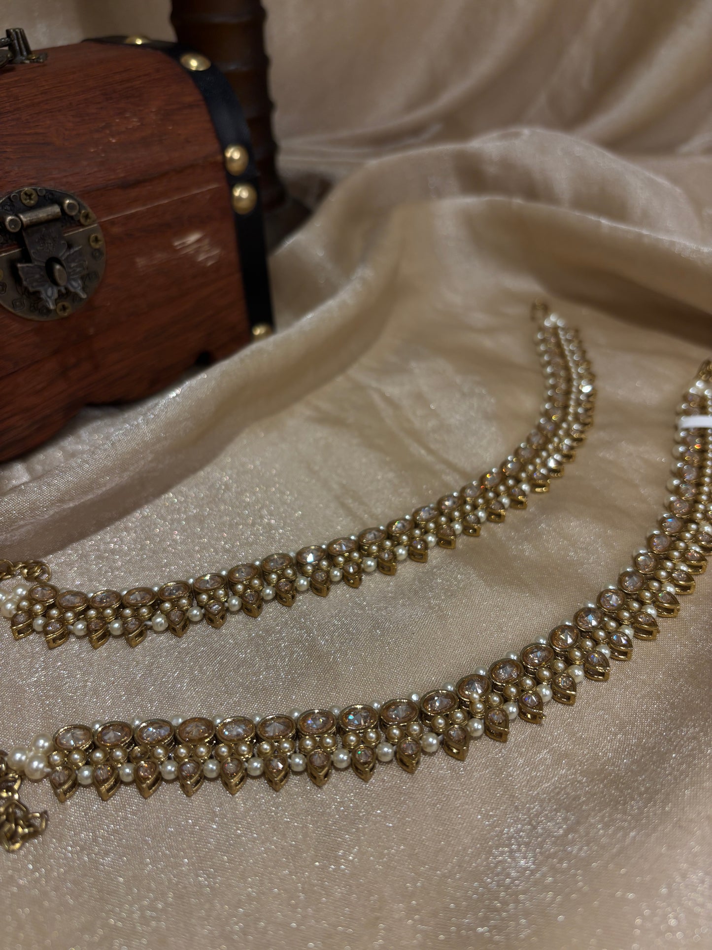 Gold anklets