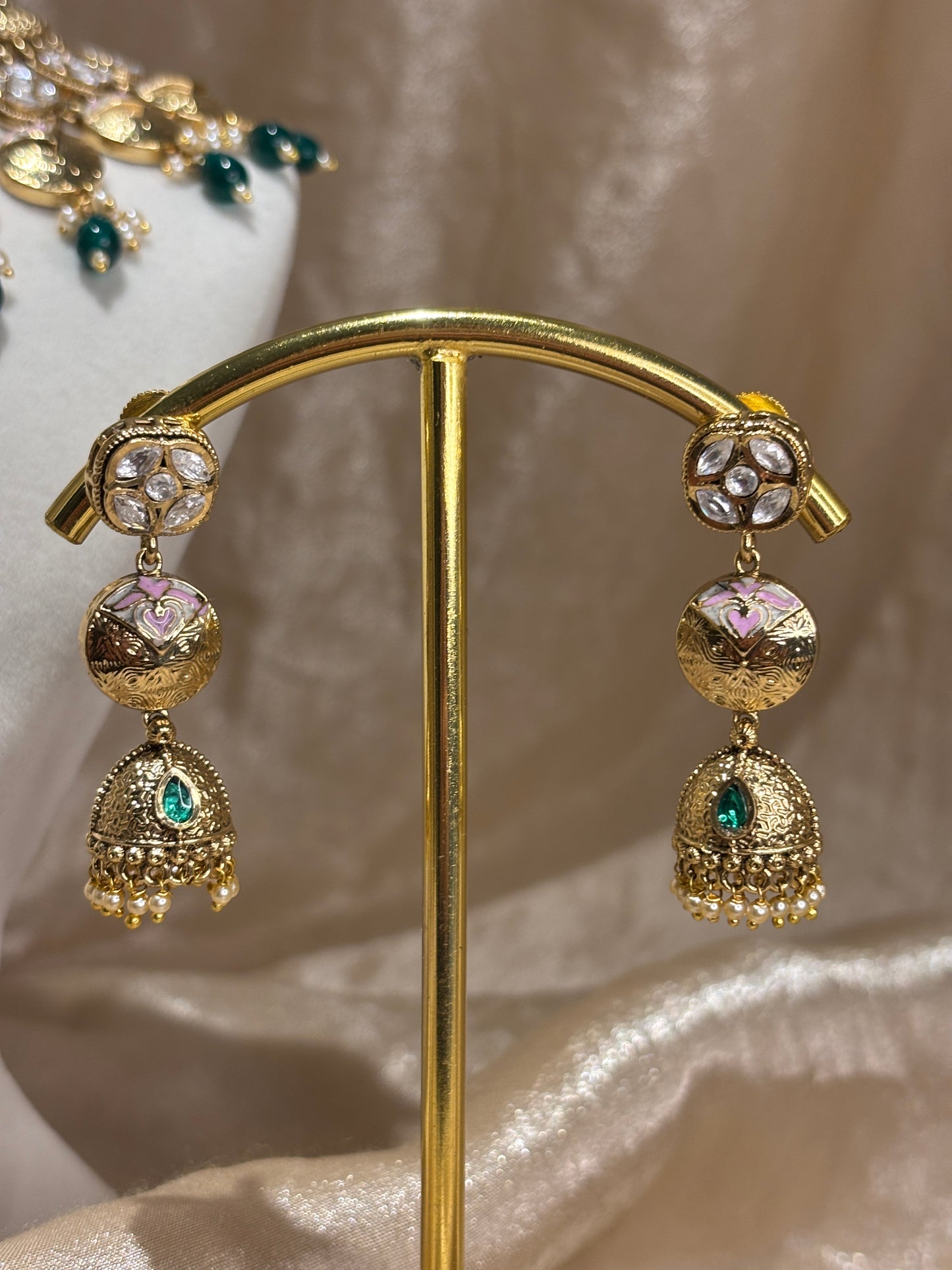 Emerald green set