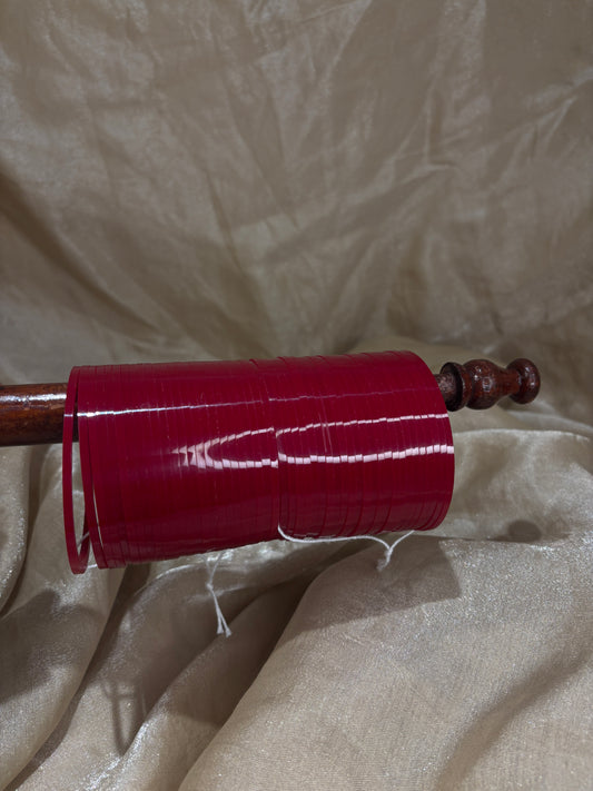 Maroon choora bangles