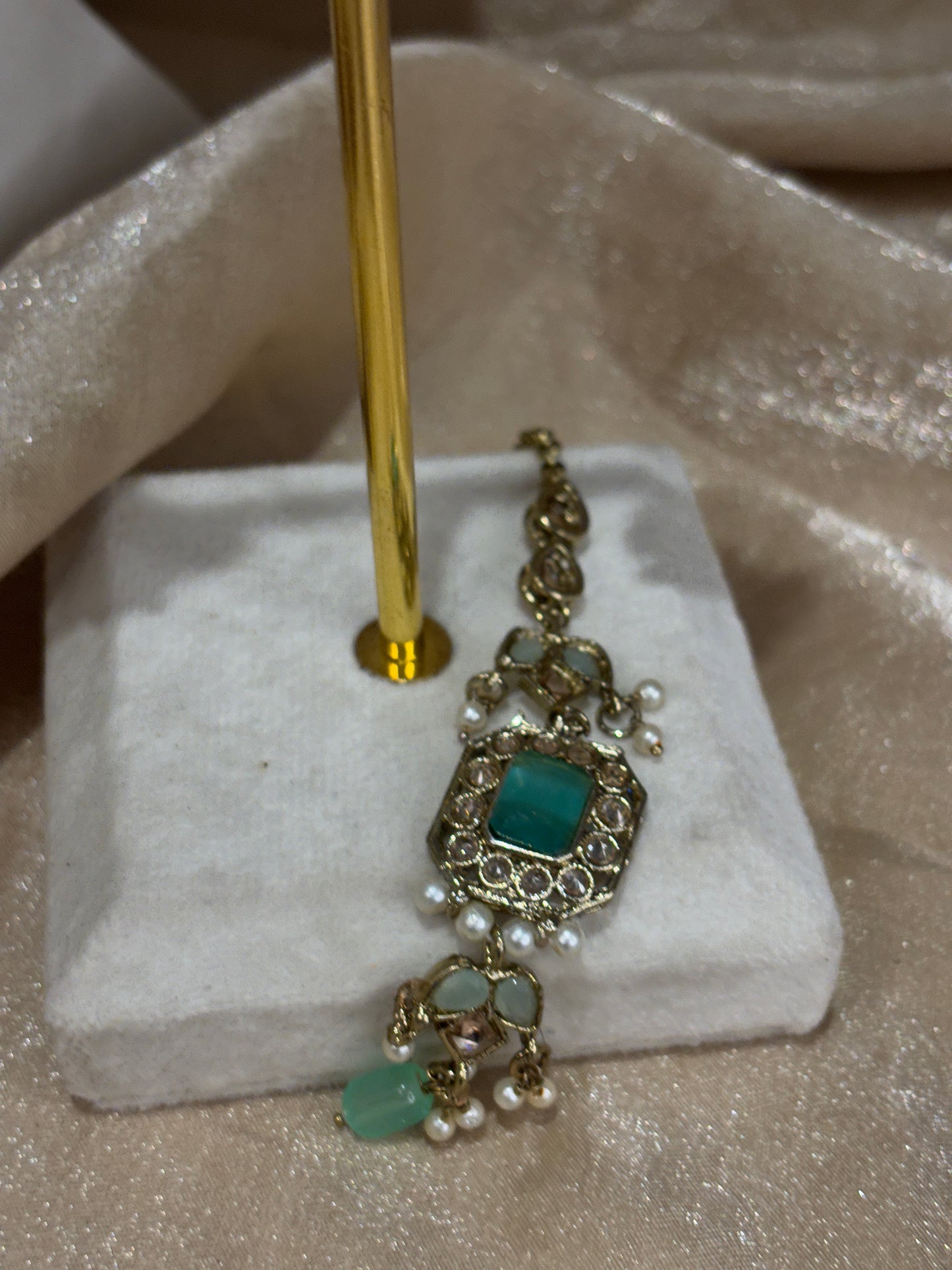 Mint green choker set