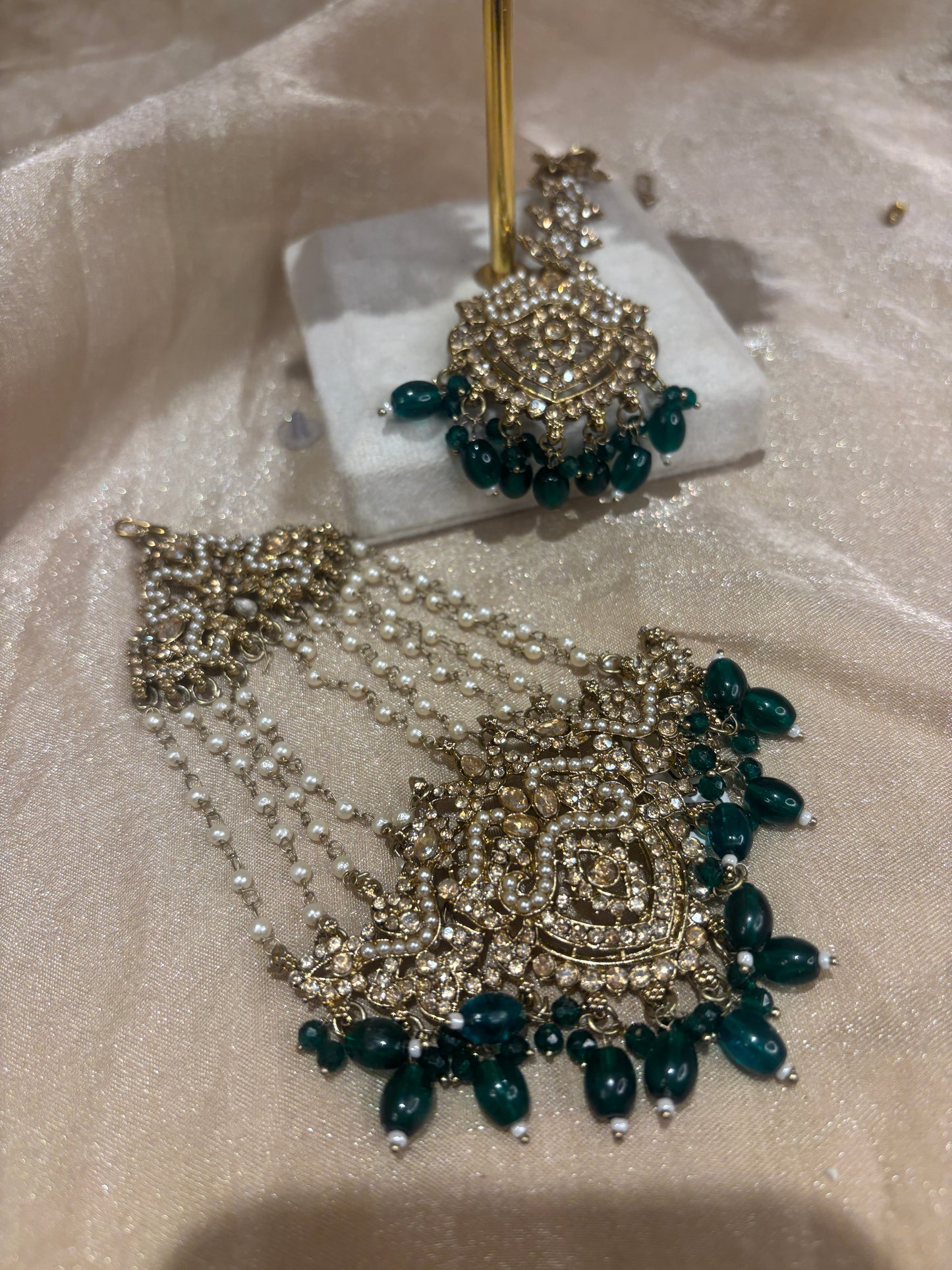 Emerald green set