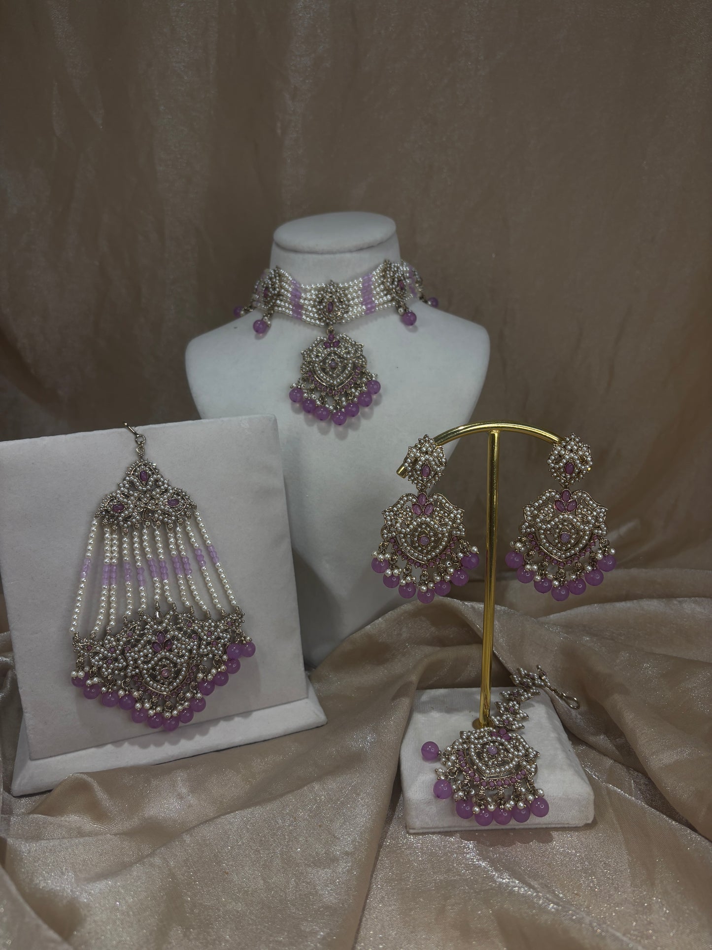 Lavender choker set