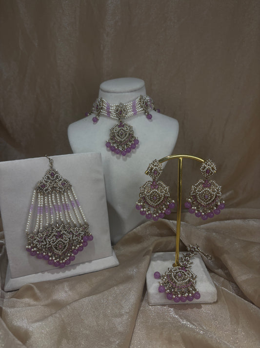 Lavender choker set