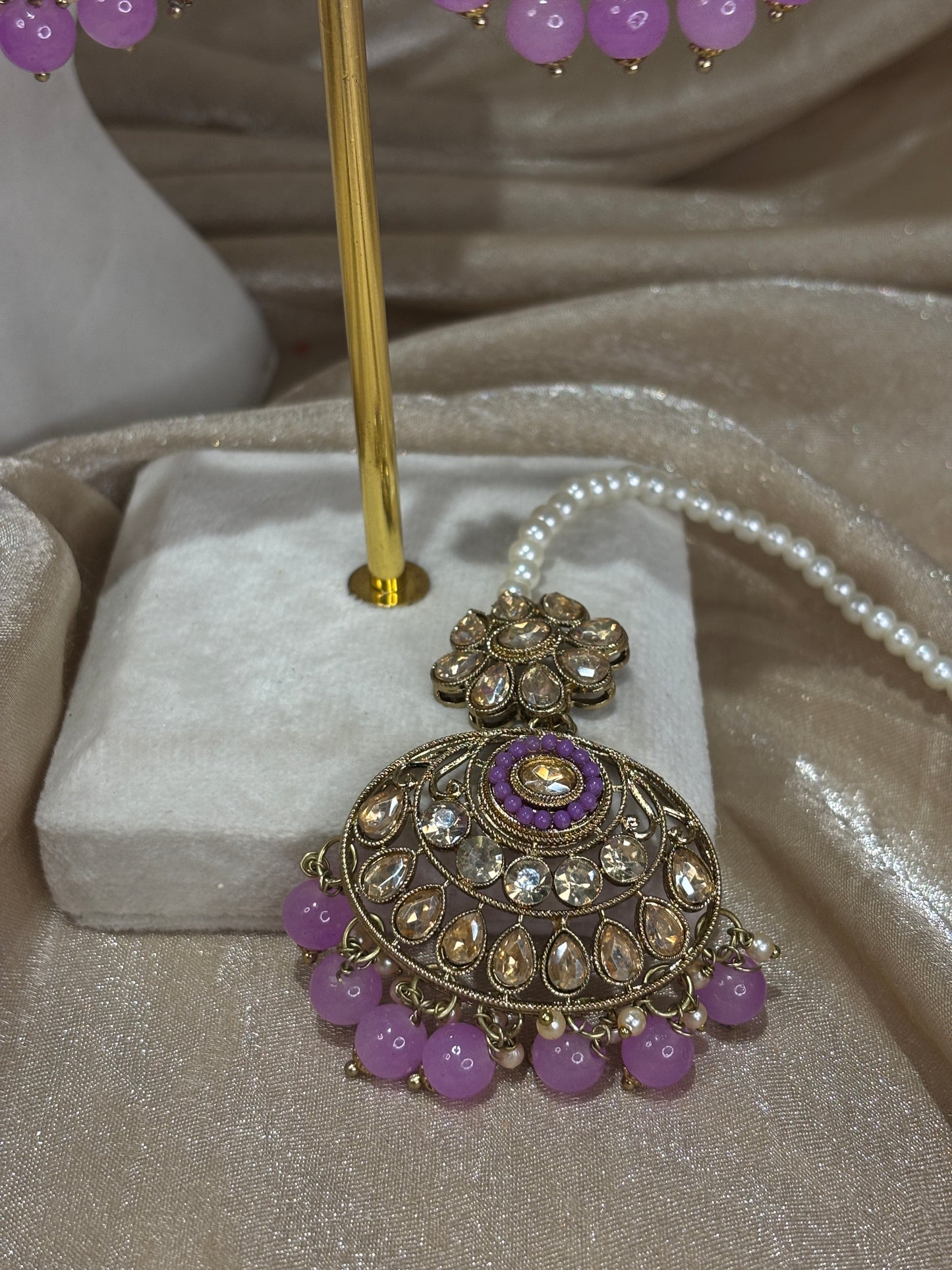 Lavender necklace set