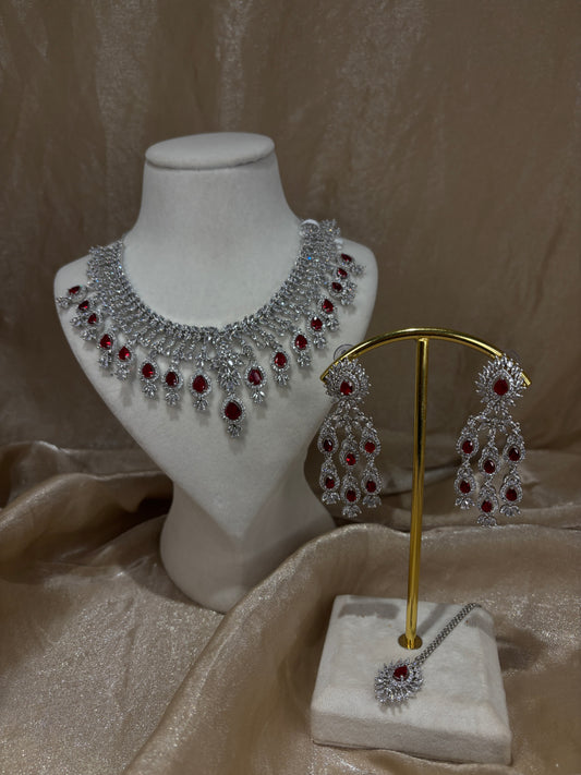 Red necklace set