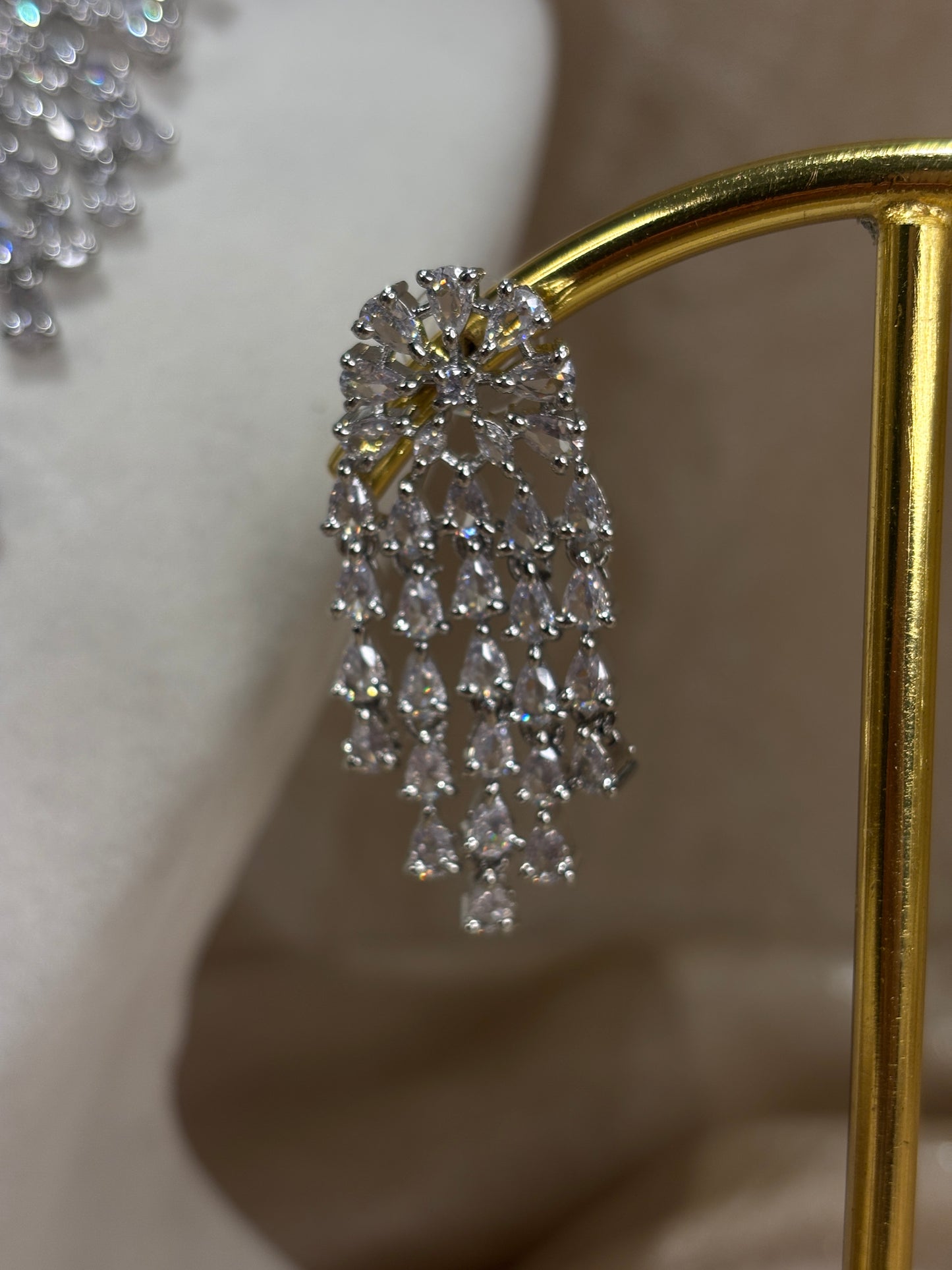 Silver American diamond set