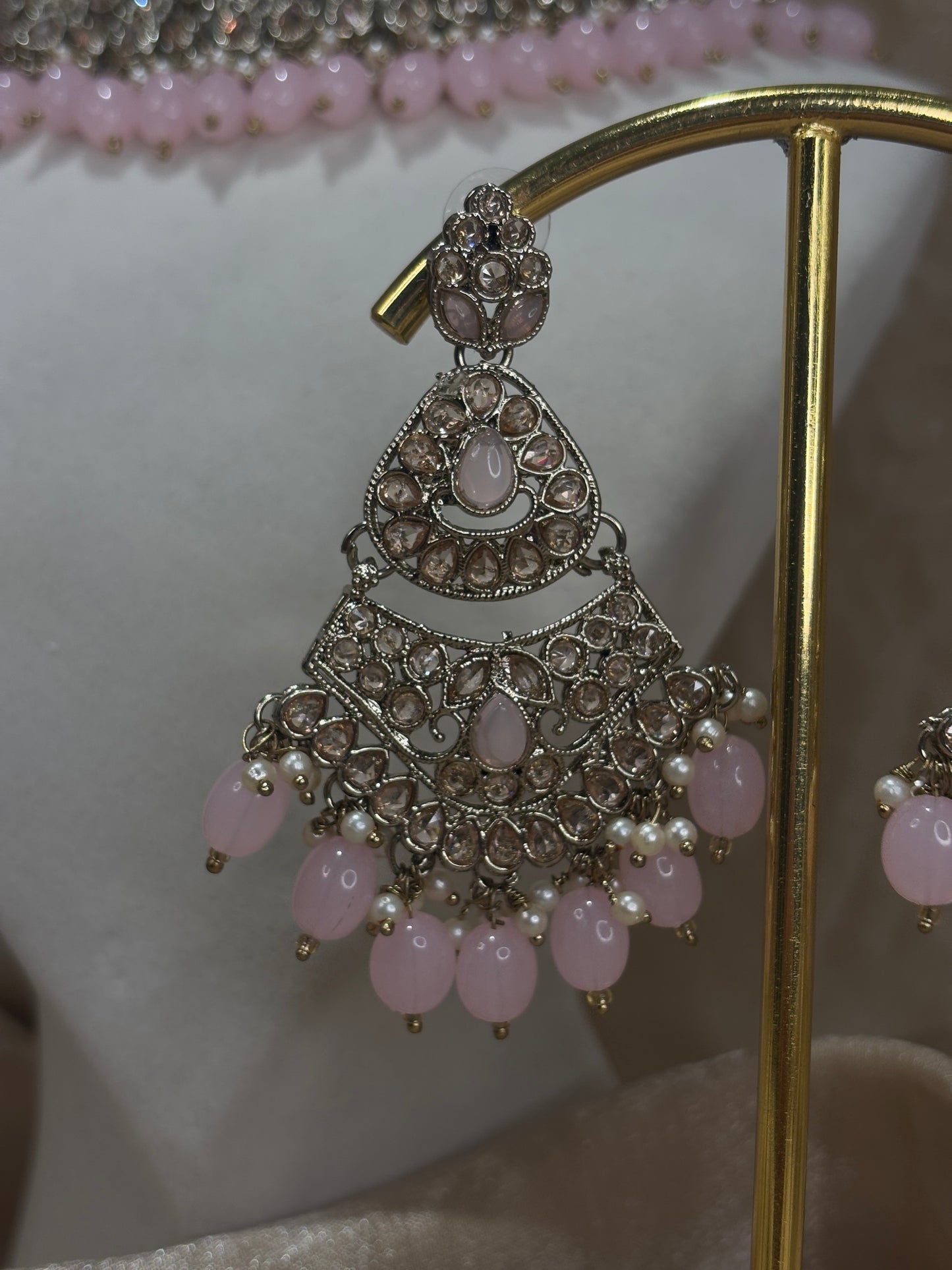 Baby pink choker set