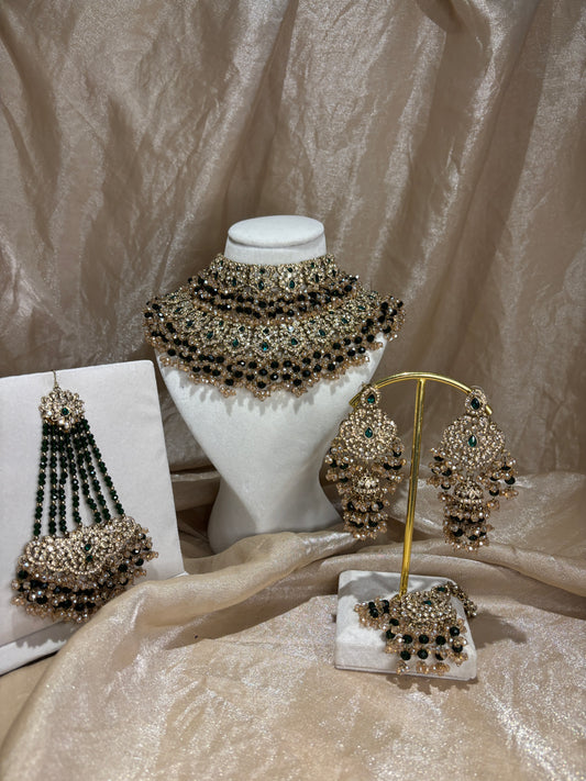 Heavy emerald green set