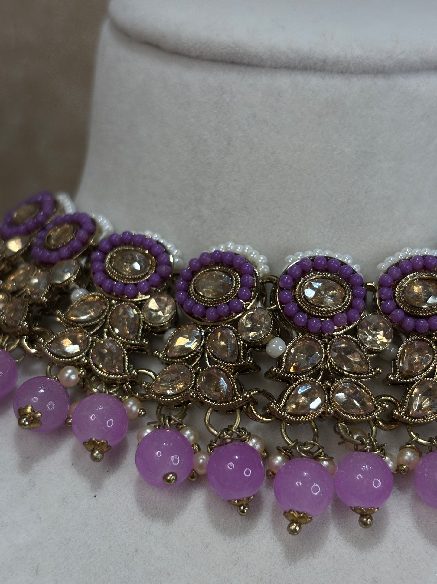 Lavender necklace set