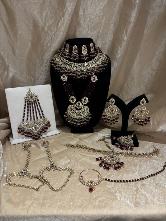 Heavy maroon set