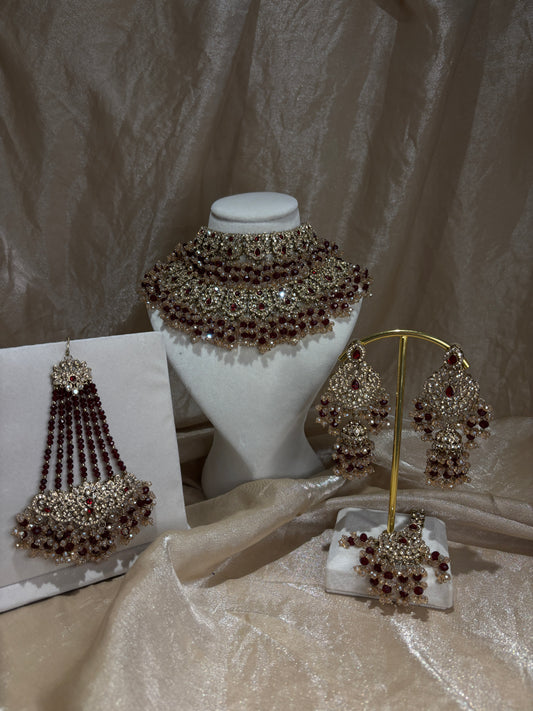 Heavy maroon set