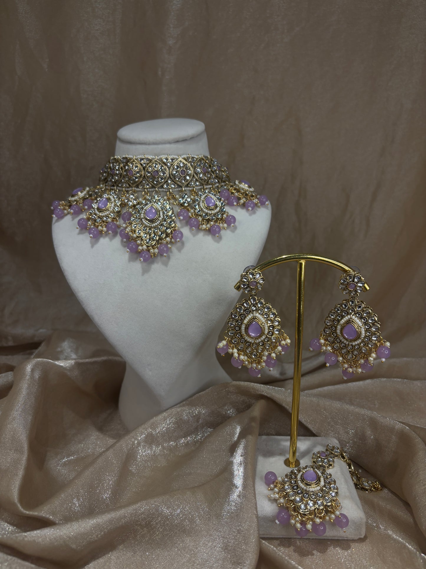 Lavender choker set