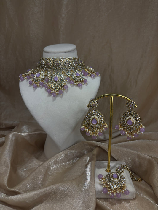 Lavender choker set