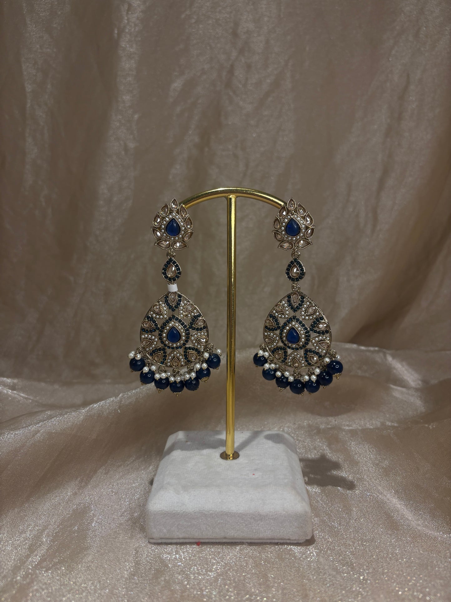 Navy blue earrings