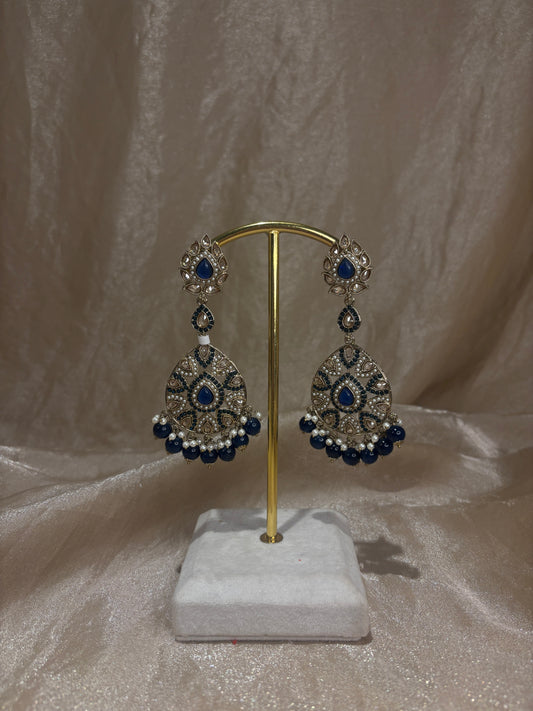 Navy blue earrings