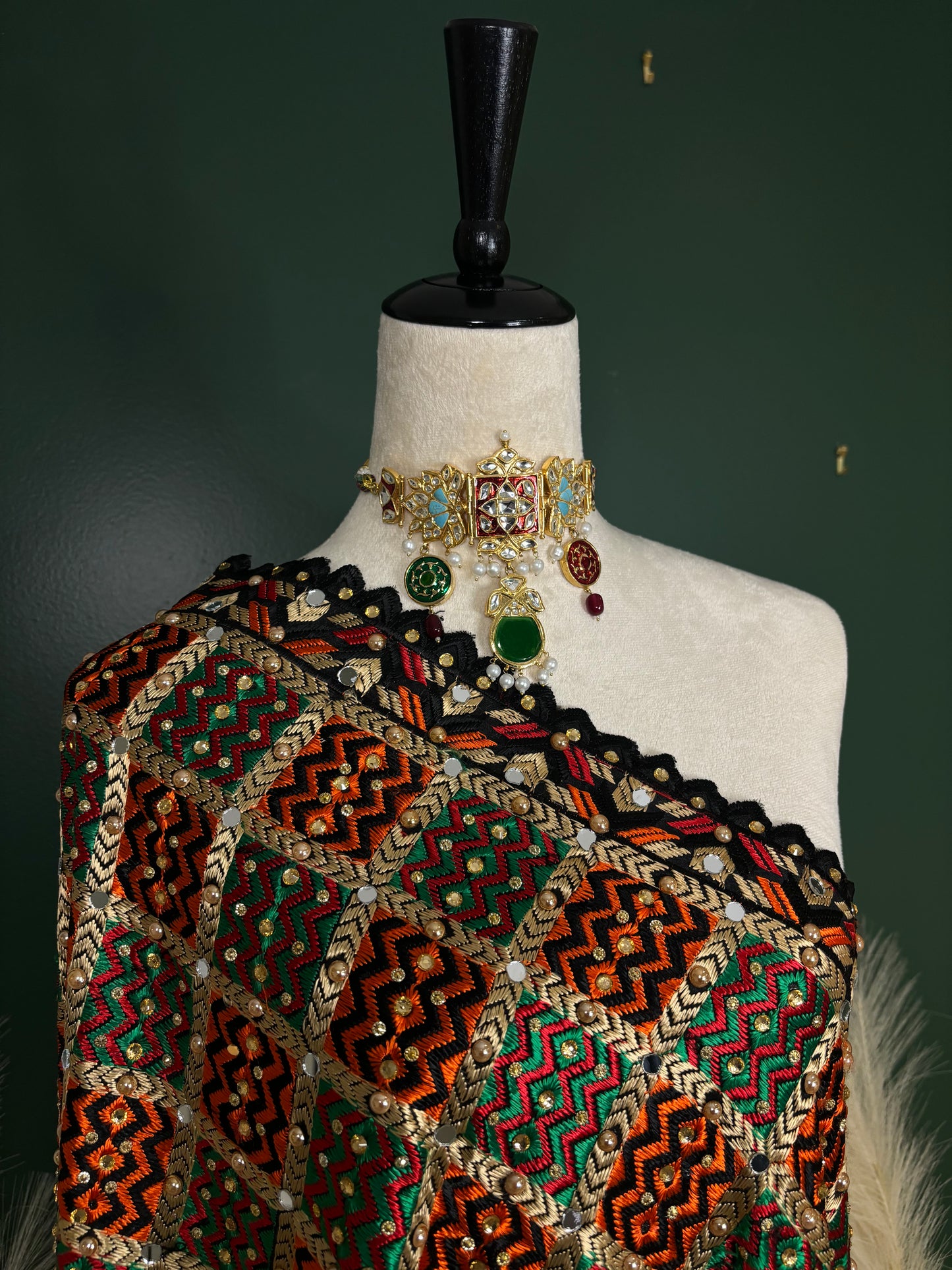 Black phulkari