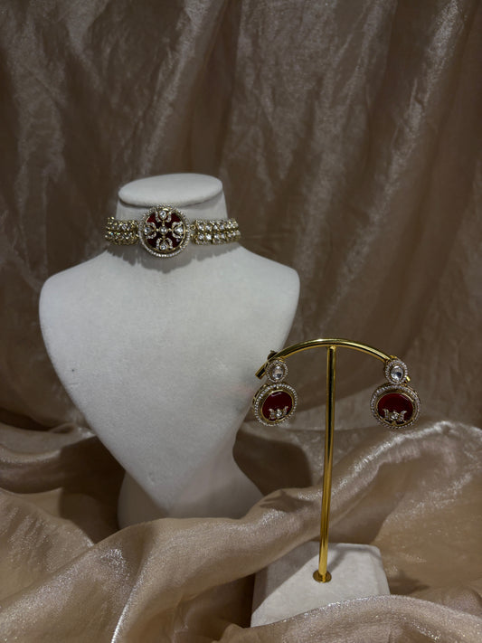 Red choker set