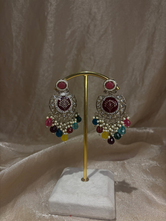 Multi-coloured earrings