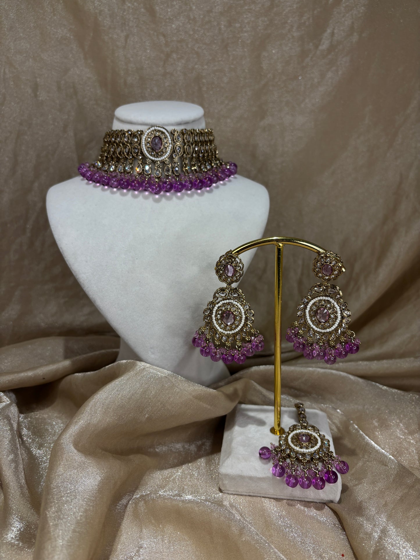 Lavender choker set