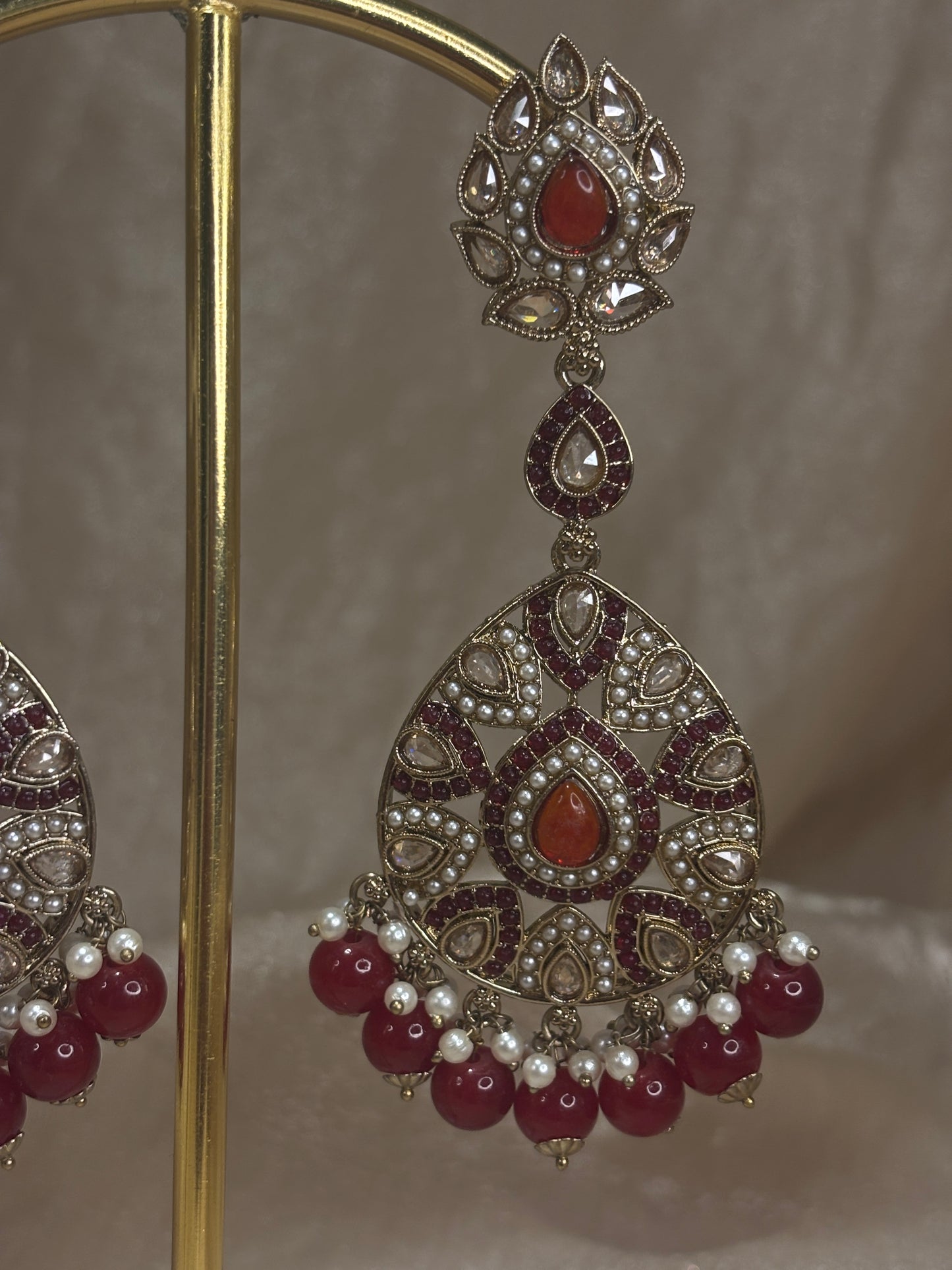 Red earrings