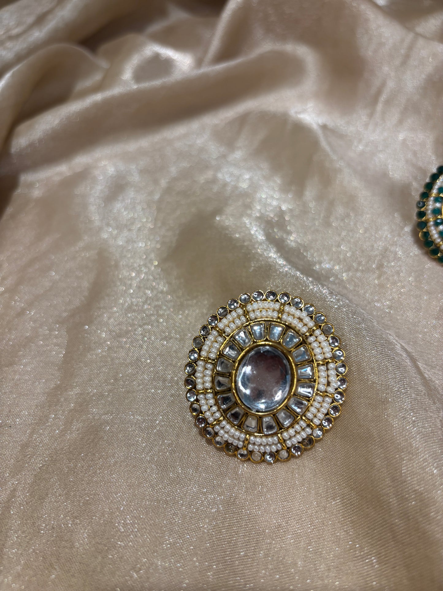 Kundan statement ring