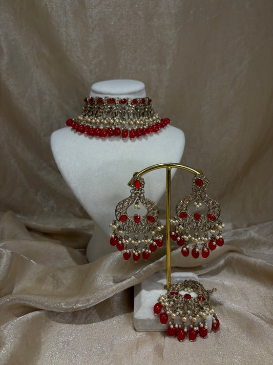 Red choker set
