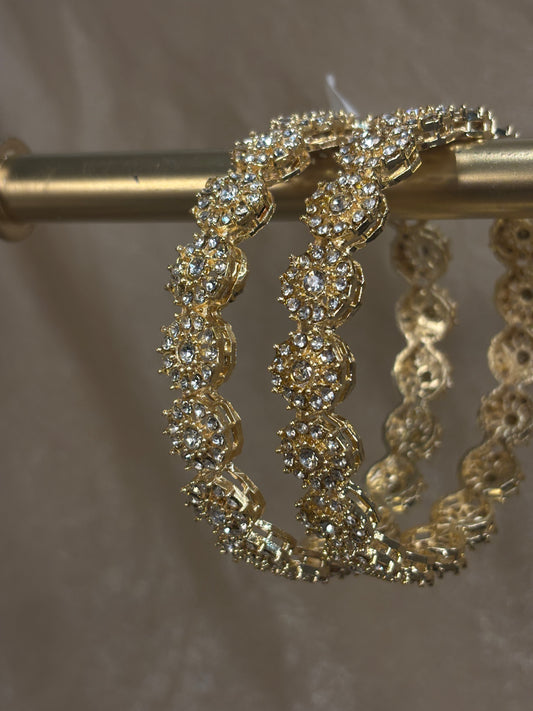 Gold American diamond kare